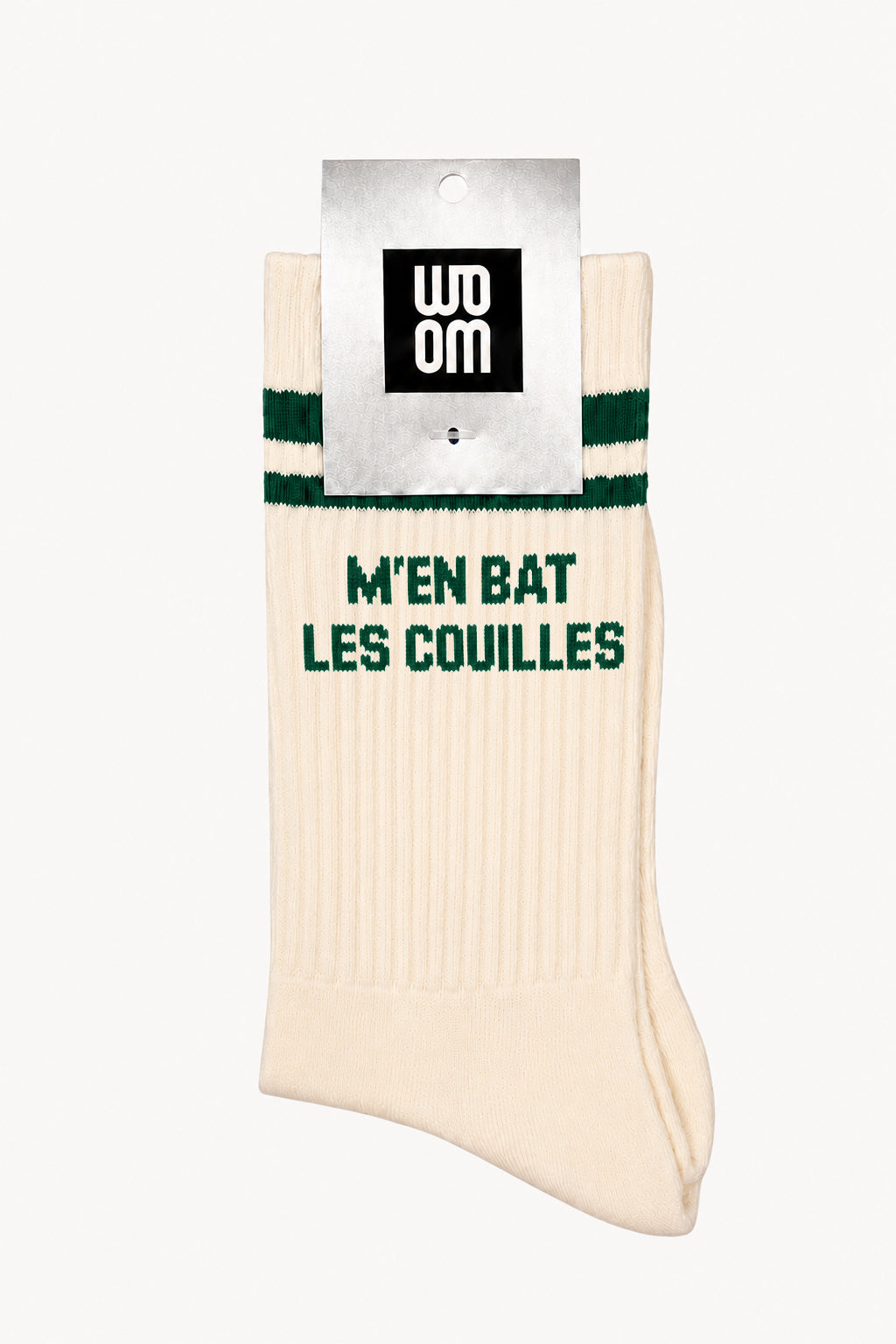 Chaussette Homme M'EN BAT LES COUILLES - Vert
