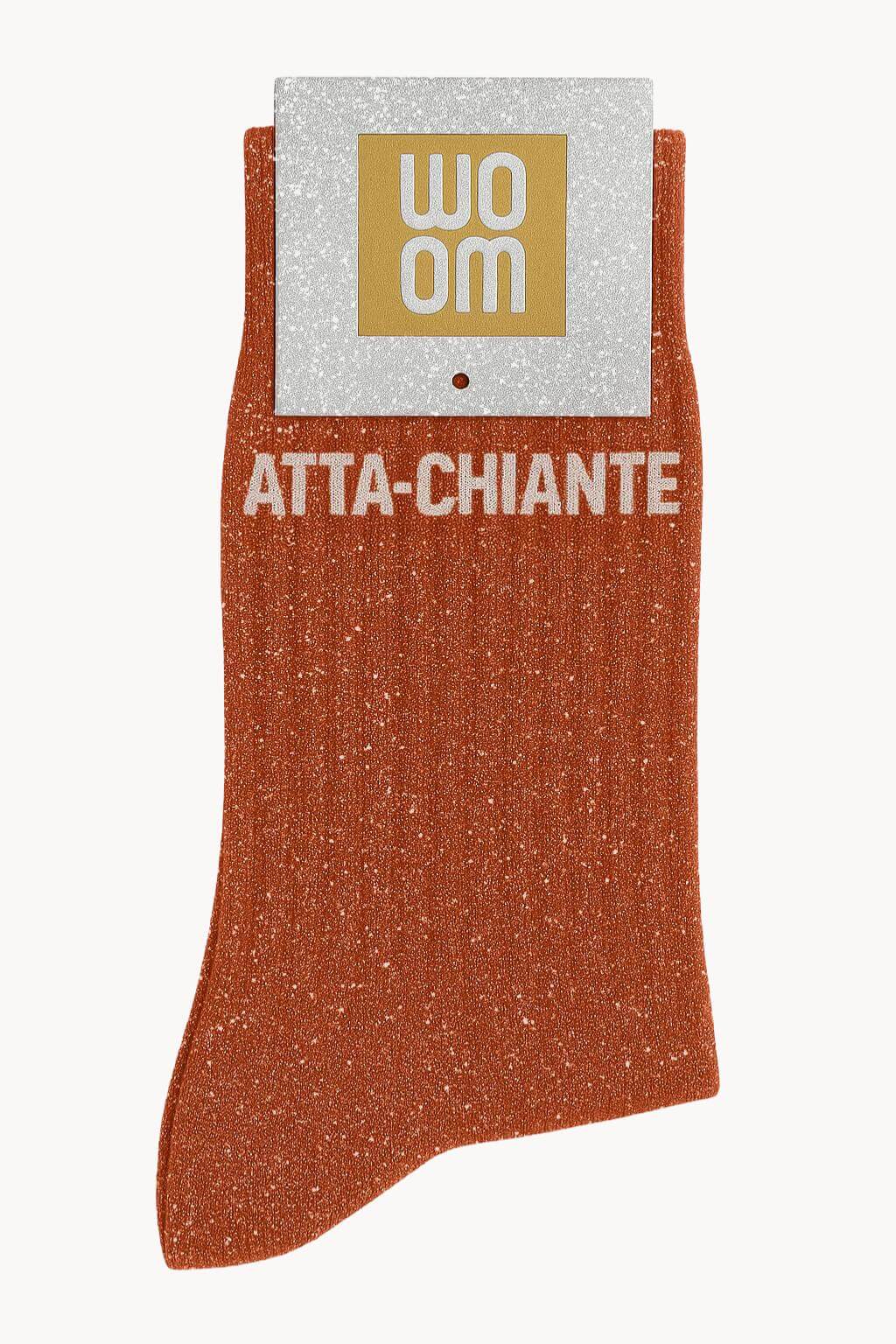 Chaussettes à Paillettes à Message "Atta-chiante" - Roobios