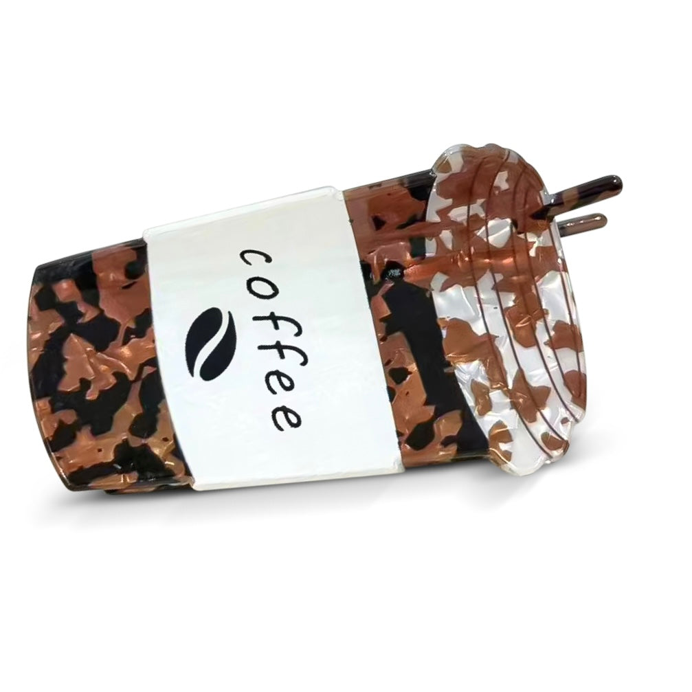 Pince à Cheveux Café