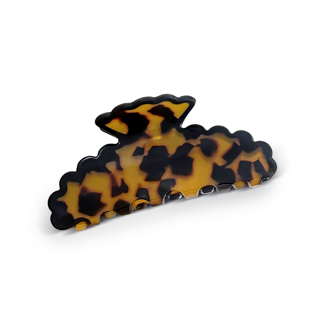 Pince à Cheveux Léopard Orange
