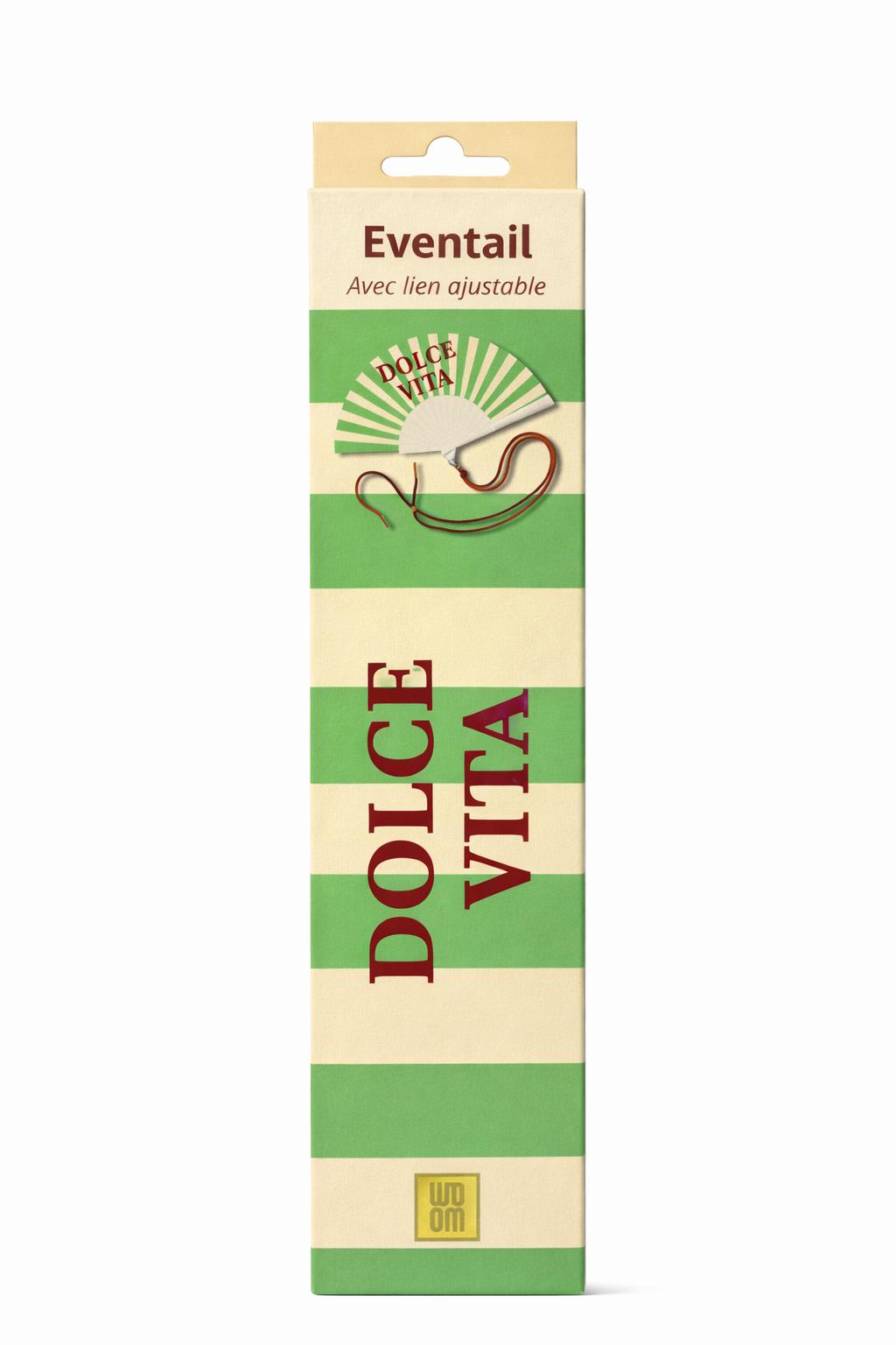 Boîte cadeau « Dolce Vita » au design coordonné, parfaite pour une présentation élégante et colorée.