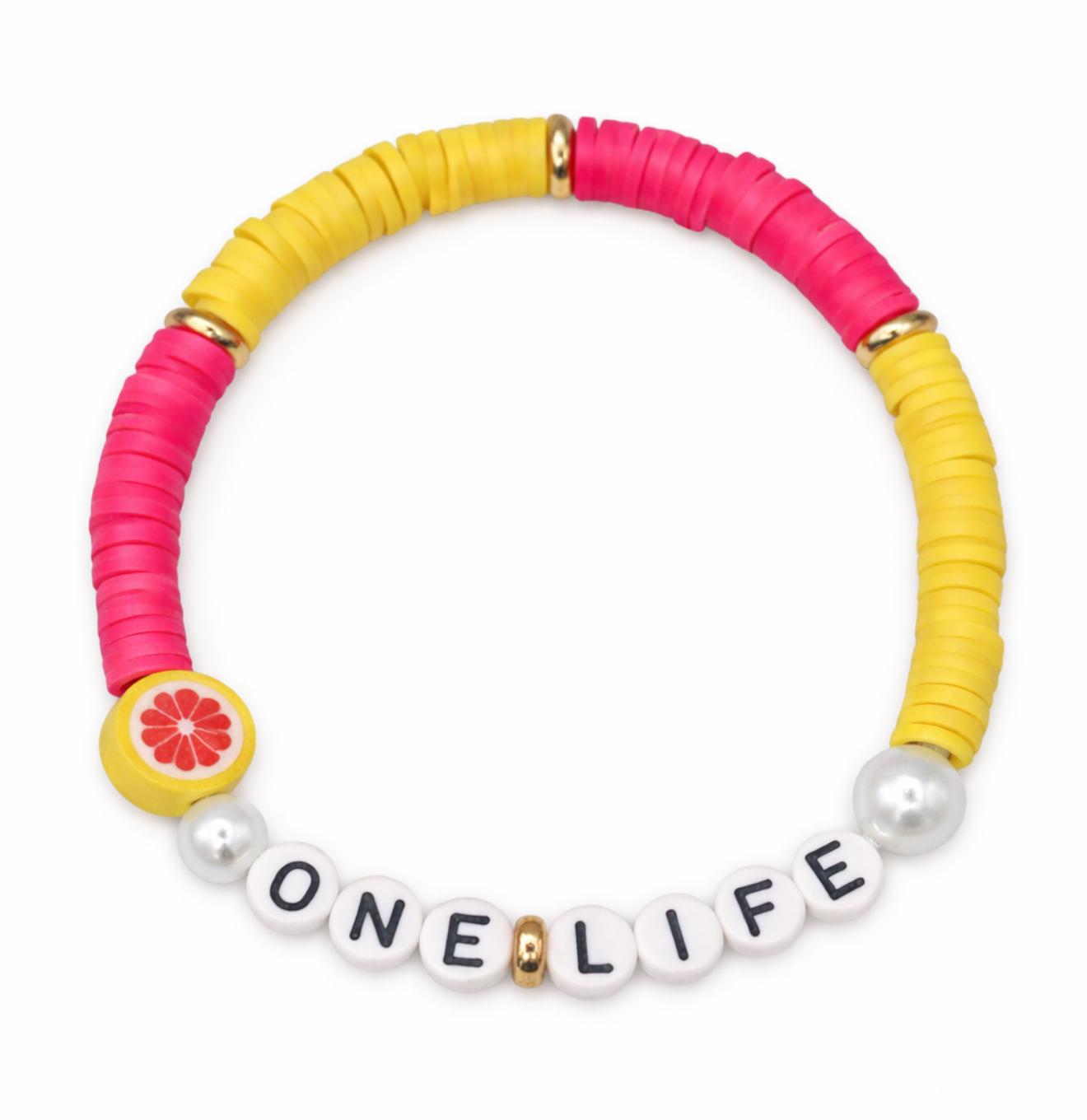 Bracelet Amitié Swifties ONELIFE - Rose & Jaune