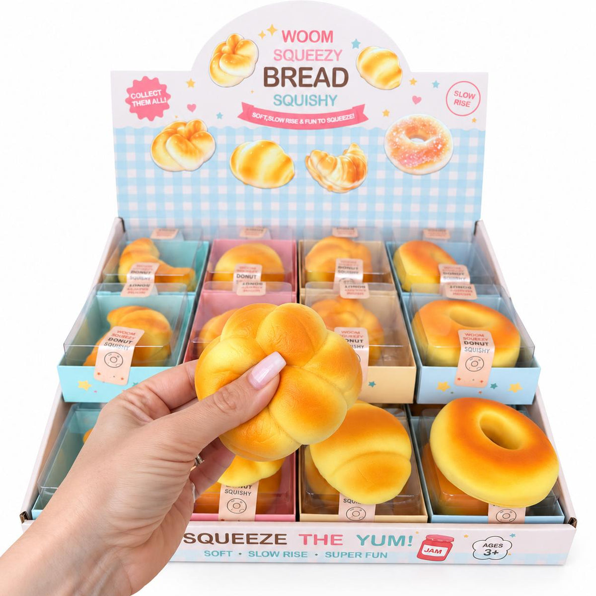 Squishy Boulangerie BREAD Slow Rebond – 4 modèles surprise