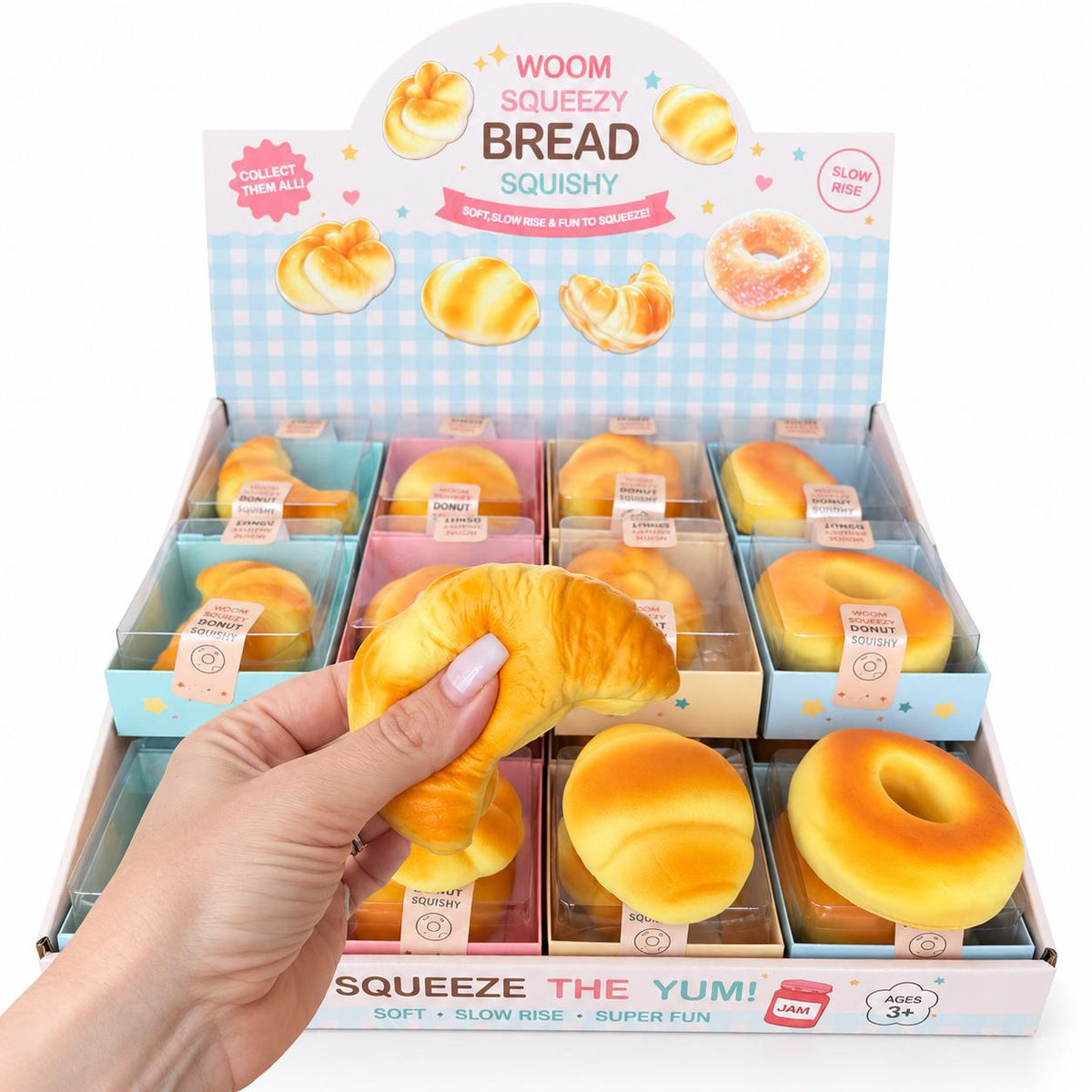 Squishy Boulangerie BREAD Slow Rebond – 4 modèles surprise