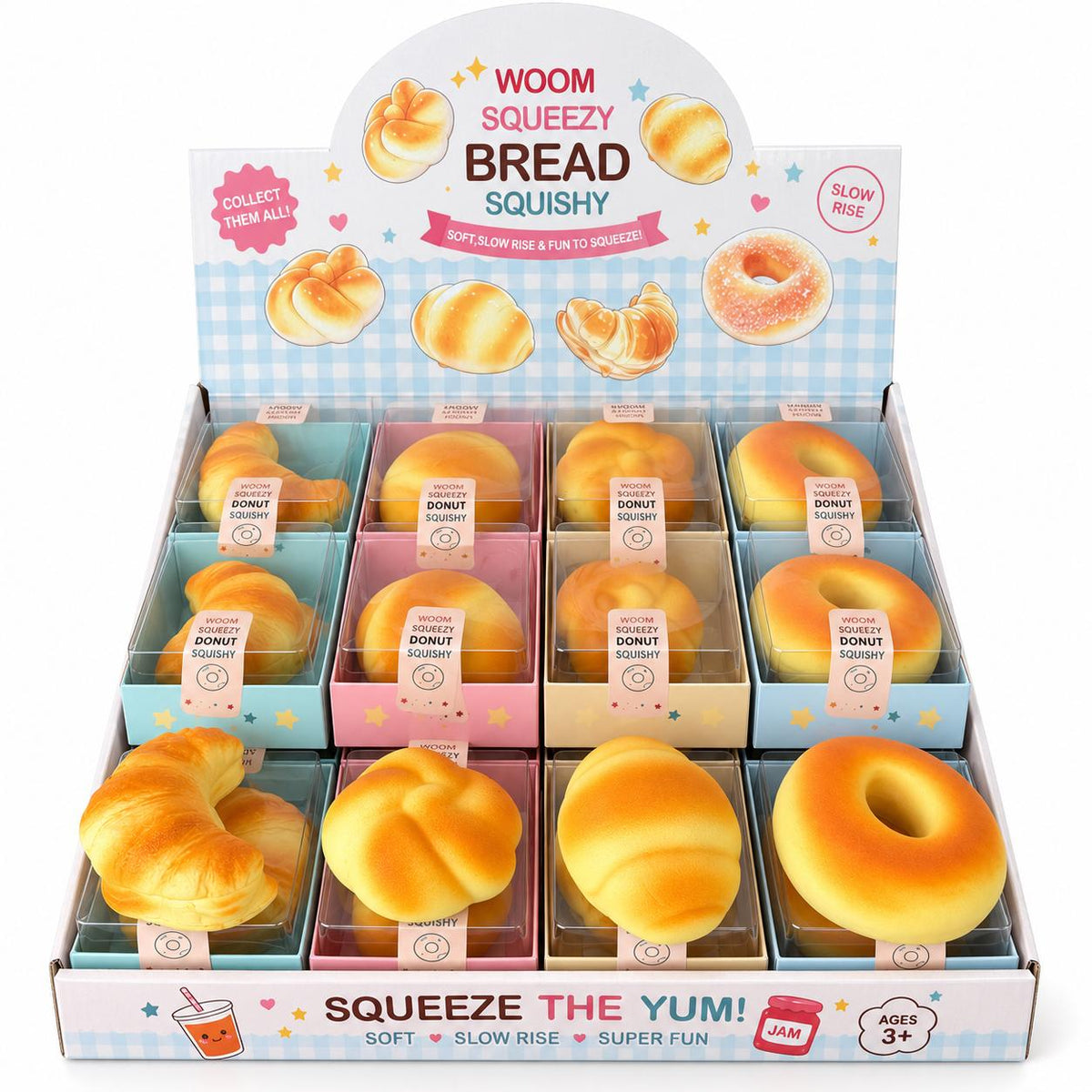 Squishy Boulangerie BREAD Slow Rebond – 4 modèles surprise