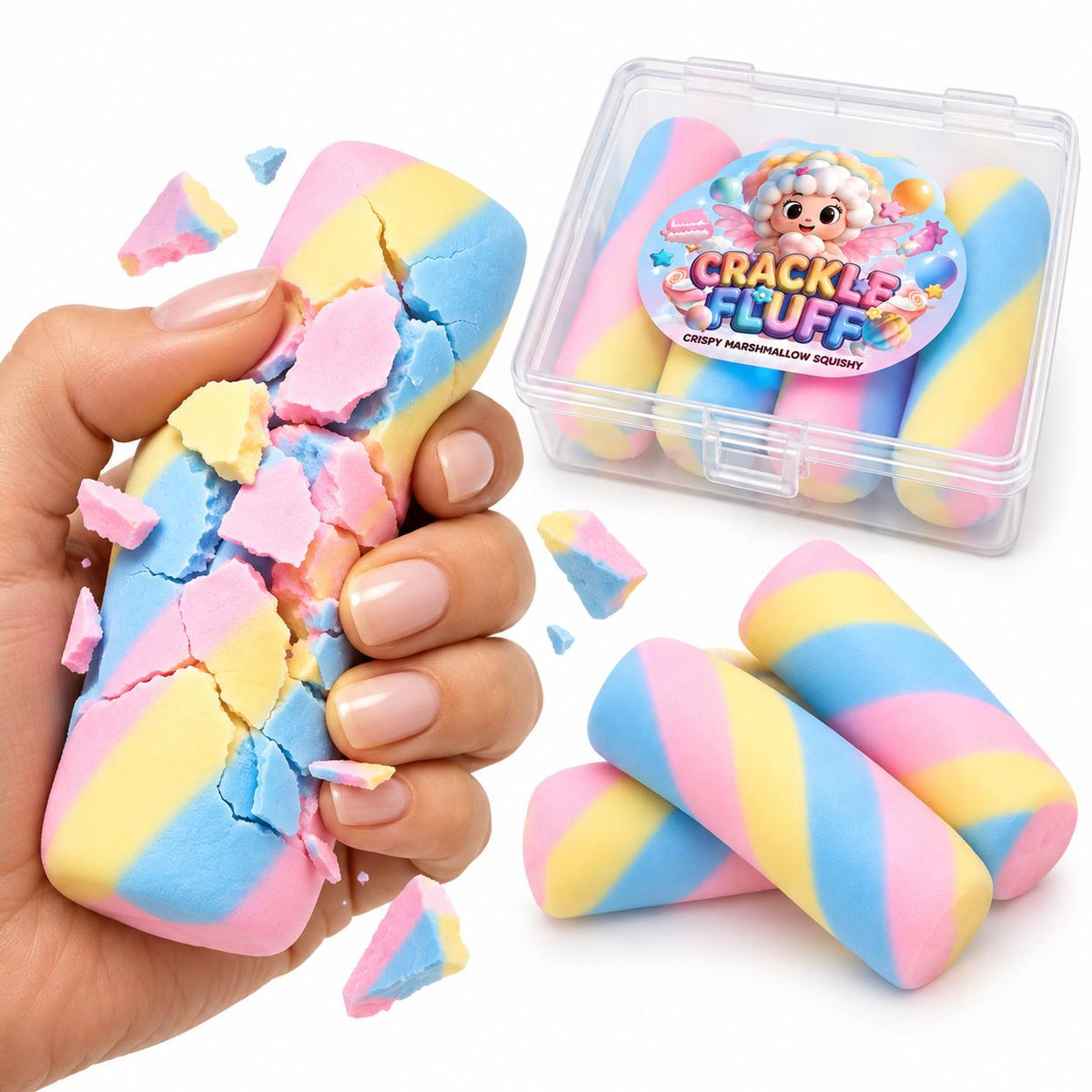 Squishy Crispy Marshmallow Multicolor