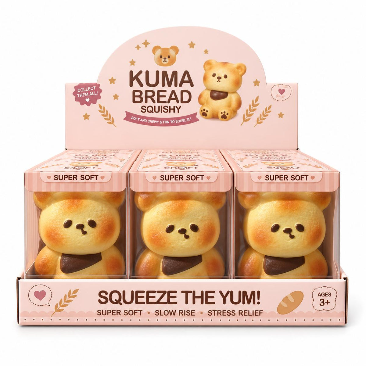 Squishy Ourson KUMA Pain parfumé au pain chaud