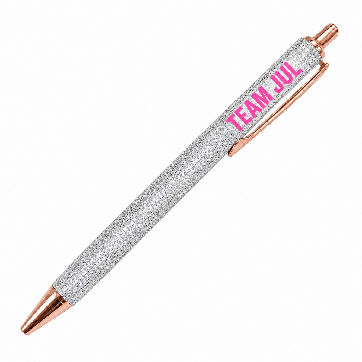 Stylo à Paillettes à Message TEAM JUL Silver
