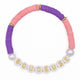 Bracelet Amitié Swifties BOUDEUSE - Rose & Violet