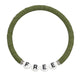 Bracelet Amitié Swifties FREE - Vert kaki