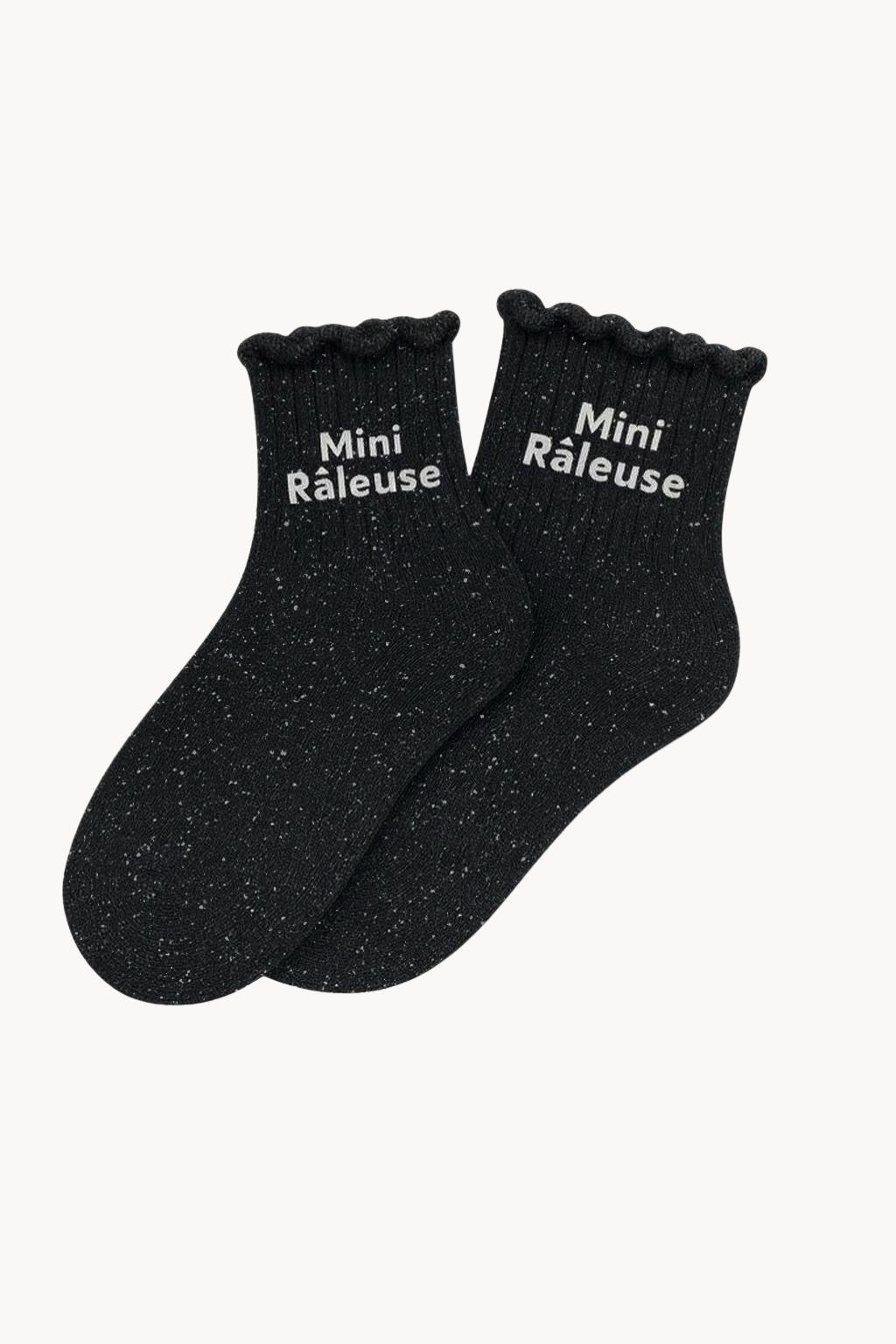 chaussettes odèle enfant mini râleuse noire