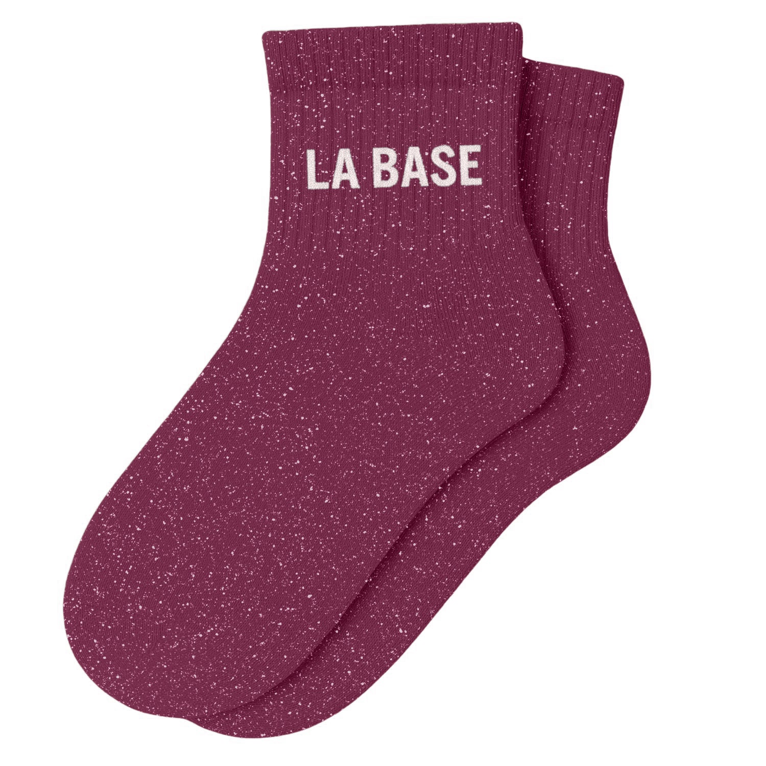 Chaussettes Courtes à Paillettes "LA BASE" - Violet