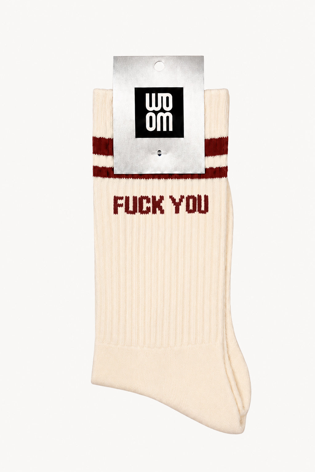 Chaussette Homme FUCK YOU - Bordeaux