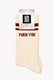 Chaussette Homme FUCK YOU - Bordeaux