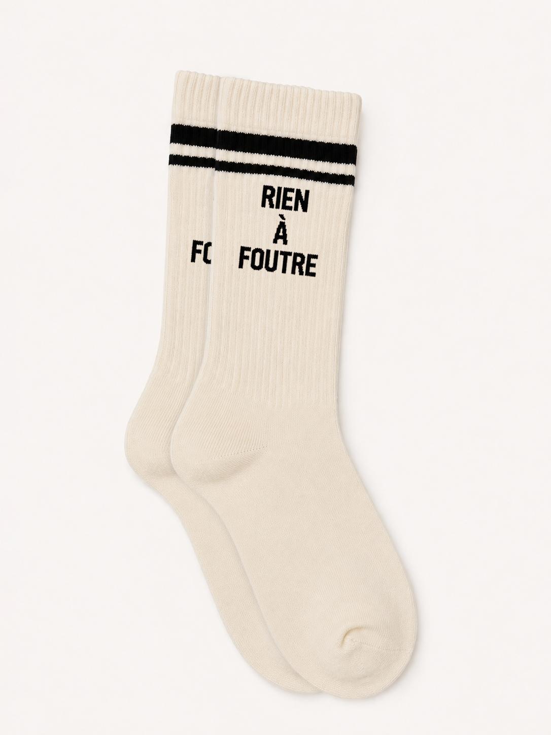 Chaussette Homme RIEN A FOUTRE - NOIR