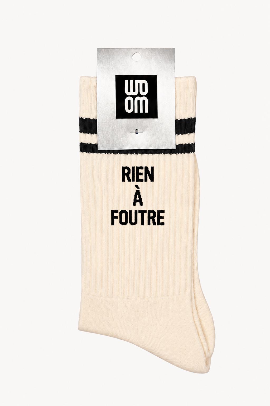Chaussette Homme RIEN A FOUTRE - NOIR