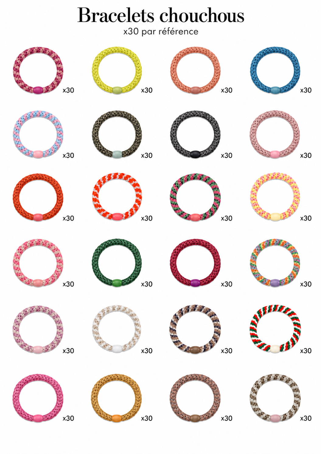 Display Rotatif 720 Bracelets Chouchous