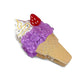 Pince à Cheveux Glace Cornet Violet