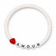 Bracelet Amitié Swifties AMOUR - Blanc
