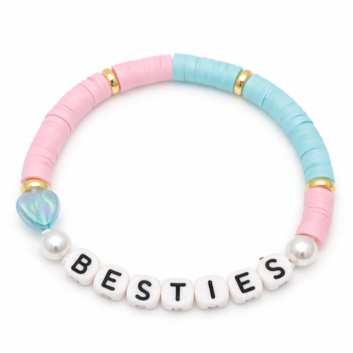 Bracelet Amitié Swifties BESTIES - Bleu clair & Rose