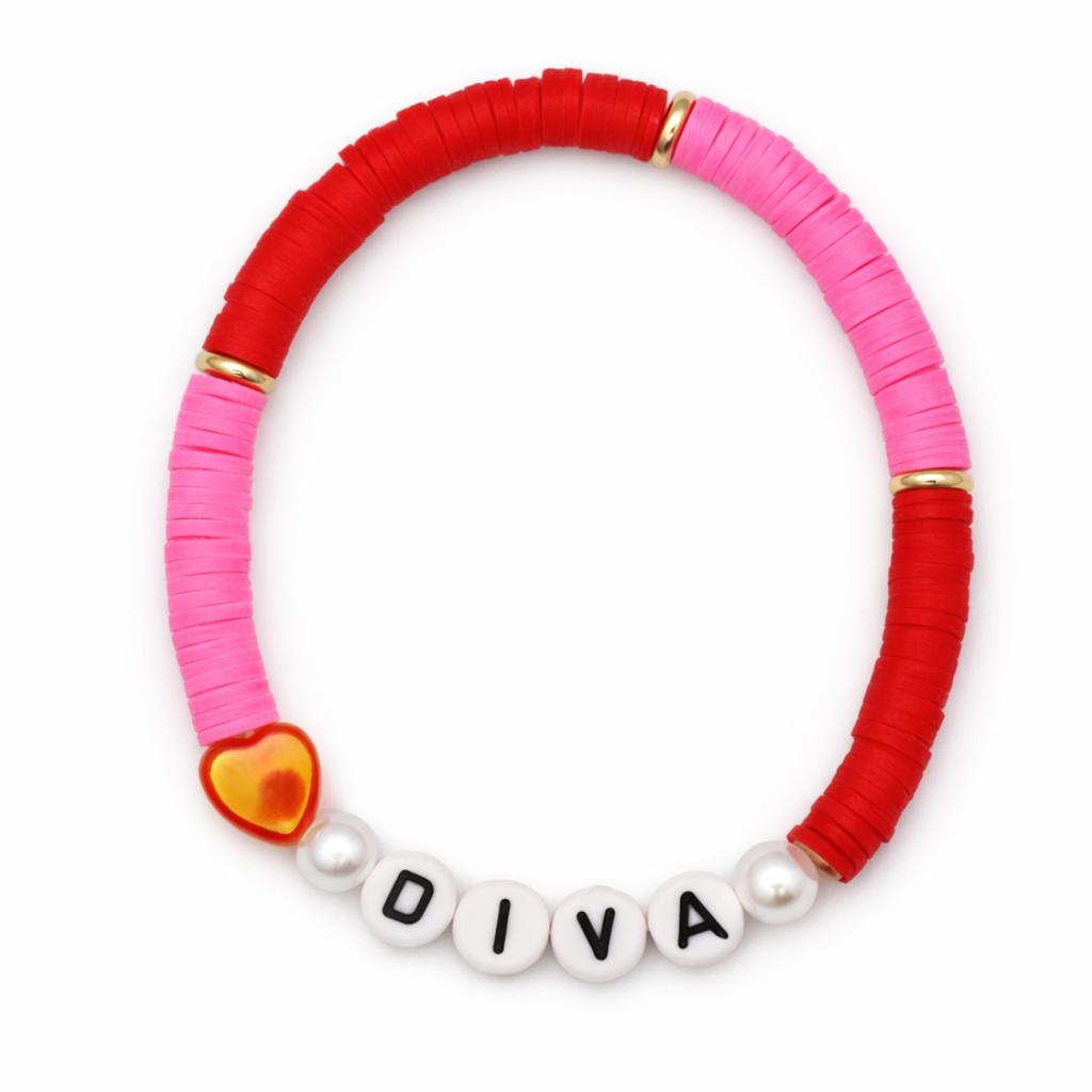 Bracelet Amitié Swifties DIVA - Rouge et Rose