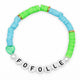 Bracelet Amitié Swifties FOFOLLE - Vert & Bleu clair
