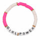 Bracelet Amitié Swifties GIRL POWER - Rose & Blanc