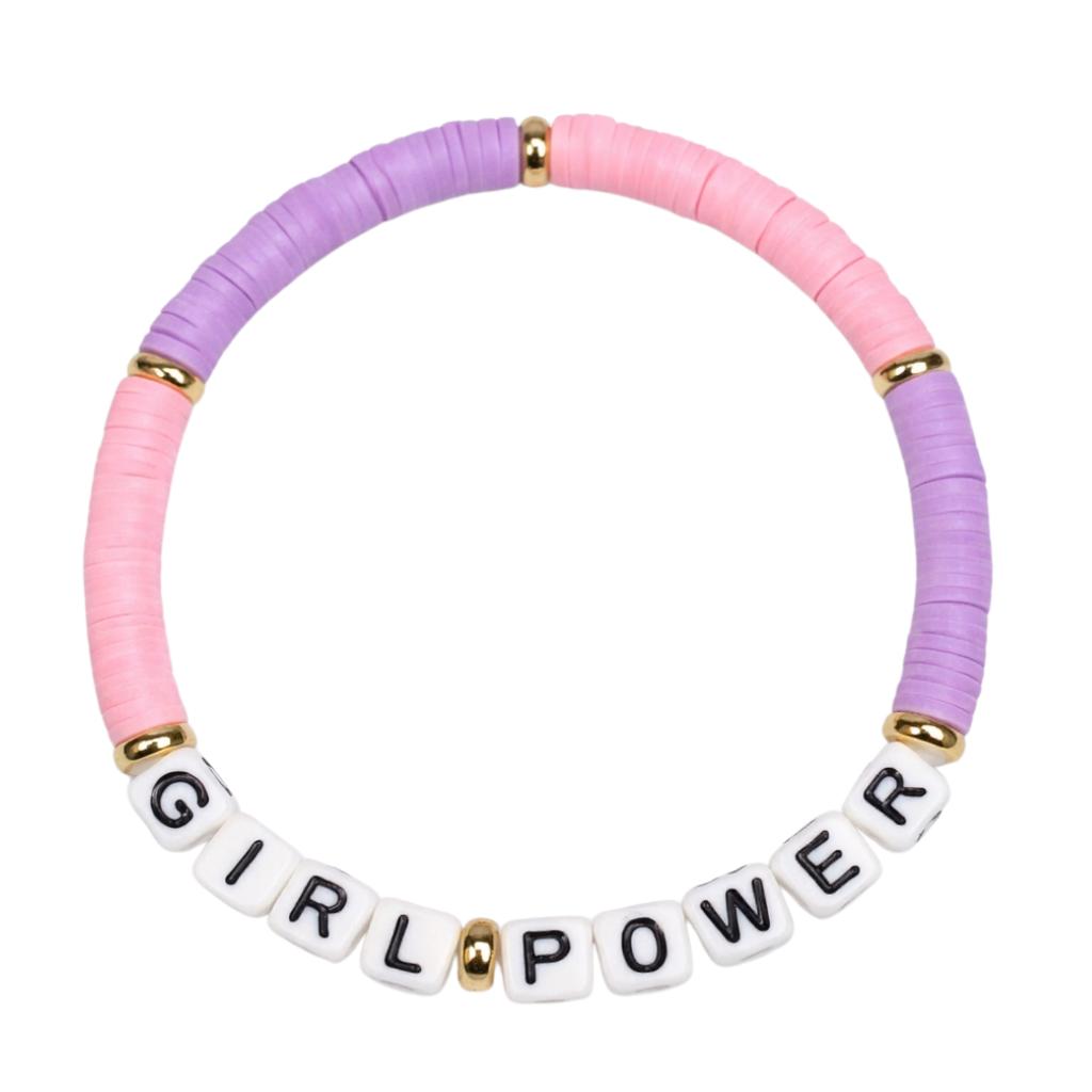 Bracelet Amitié Swifties GIRL POWER - Rose & Violet