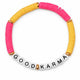Bracelet Amitié Swifties GOOD KARMA - Rose & Jaune
