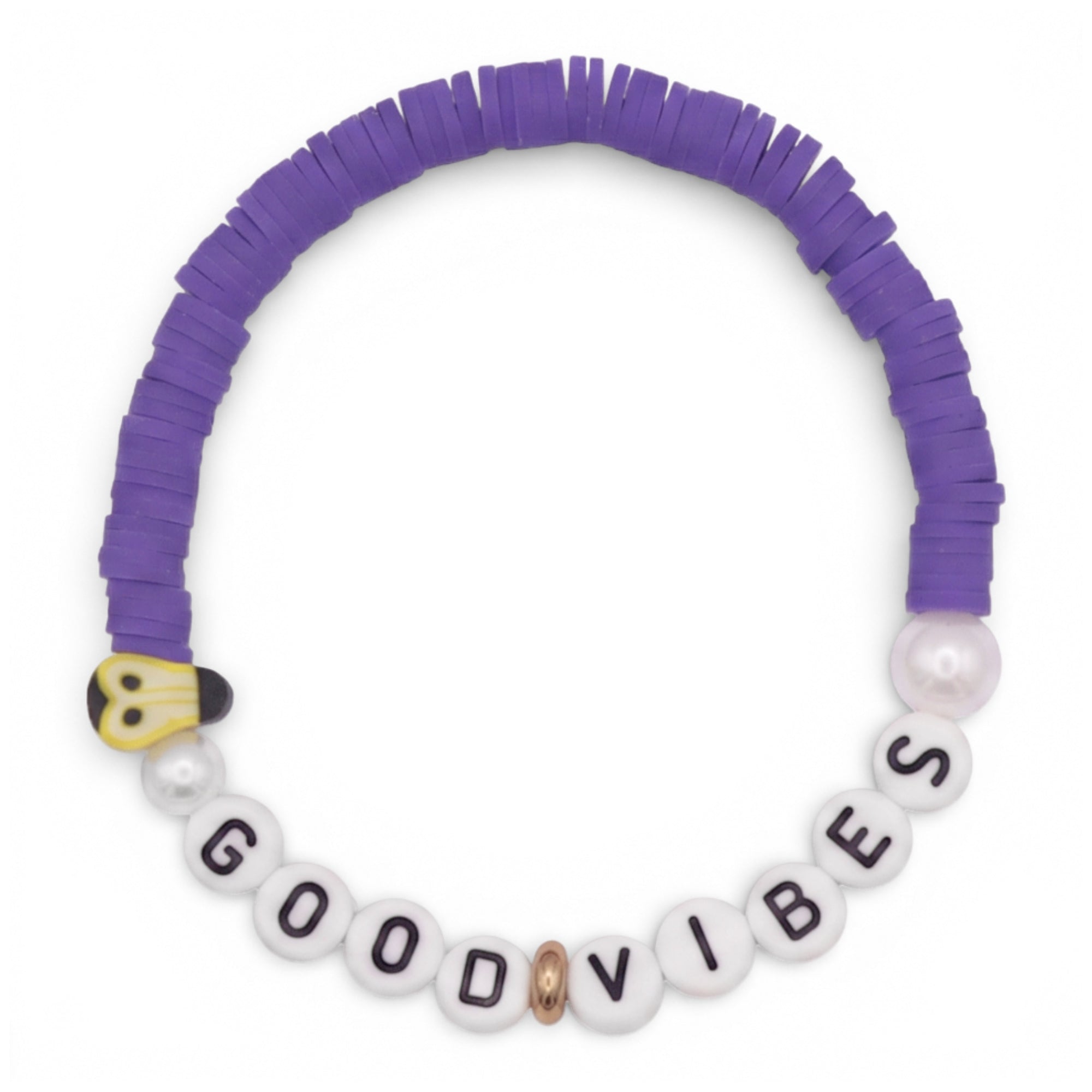 Bracelet Amitié Swifties GOOD VIBES - Violet
