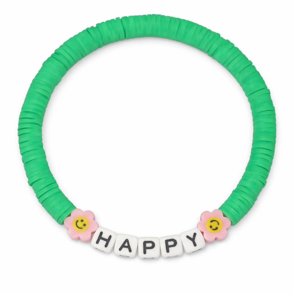 Bracelet Amitié Swifties HAPPY - Vert