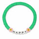 Bracelet Amitié Swifties HAPPY - Vert