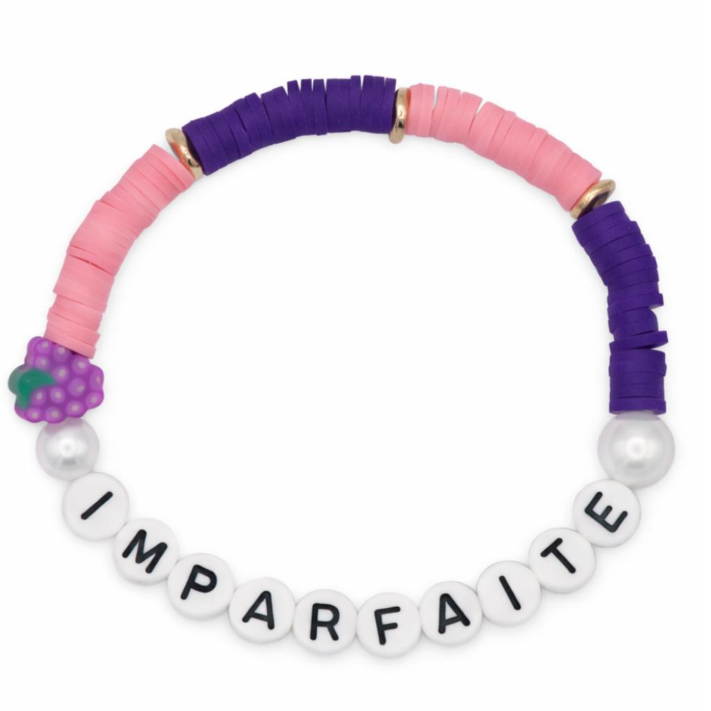 Bracelet Amitié Swifties IMPARFAITE - Rose & Violet