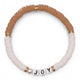 Bracelet Amitié Swifties JOY - Beige et Blanc