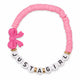 Bracelet Amitié Swifties JUST A GIRL - Rose clair