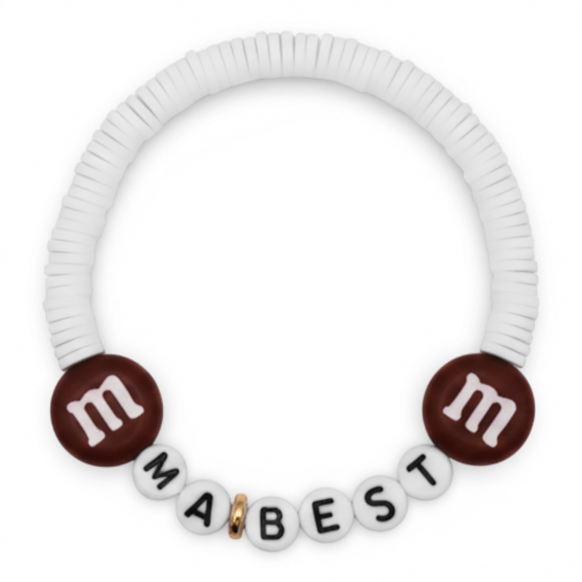 Bracelet Amitié Swifties MA BEST - Blanc