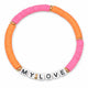 Bracelet Amitié Swifties MY LOVE - Rose et Orange