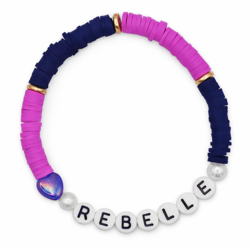 Bracelet Amitié Swifties REBELLE - Violet & Bleu foncé
