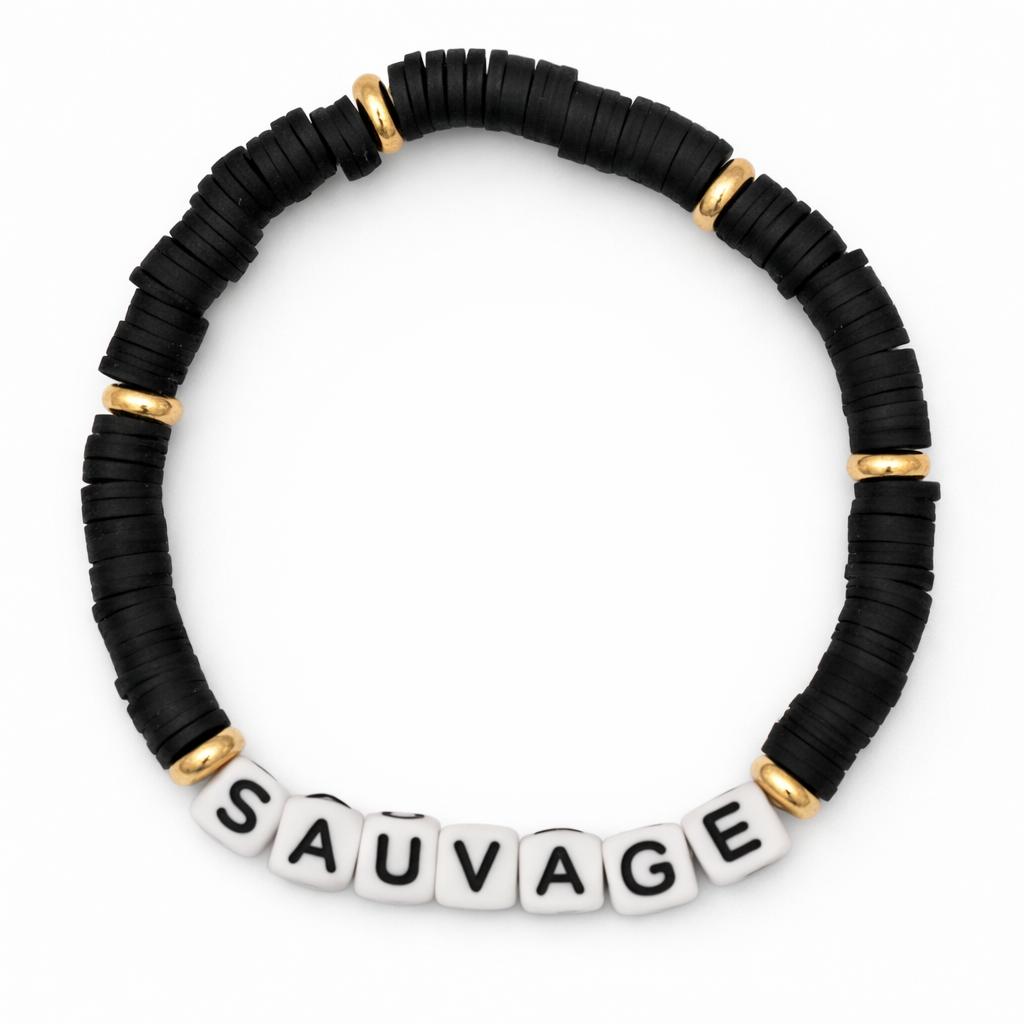 Bracelet Amitié Swifties SAUVAGE - Noir