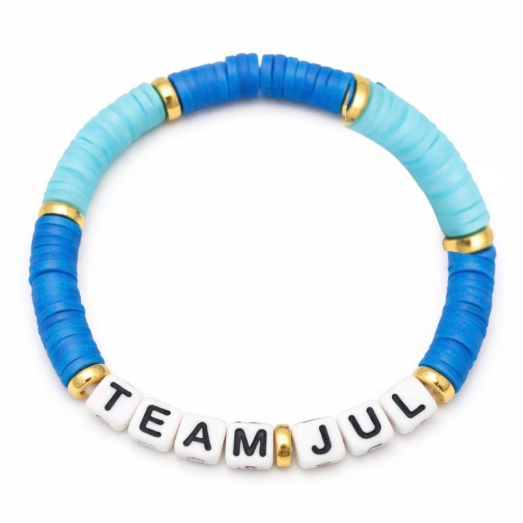 Bracelet Amitié Swifties TEAM JUL - Bleu