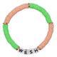 Bracelet Amitié Swifties WESH - Vert & Pêche
