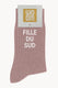 Chaussettes à Paillettes à Message 