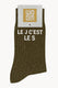 Chaussettes à Paillettes à Message 
