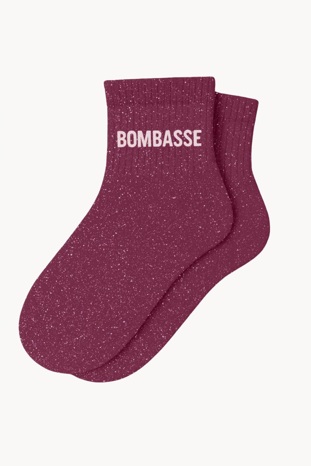 Chaussettes Courtes à Paillettes "BOMBASSE" - VIOLET