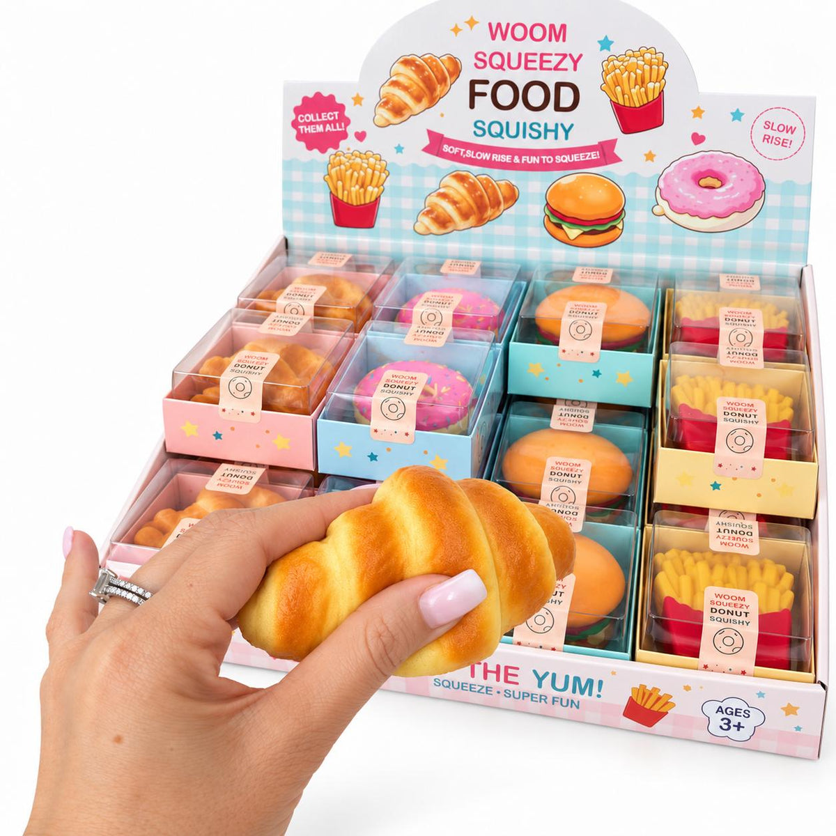 Squishy FOODIE Slow Rebond – 4 modèles gourmands surprise