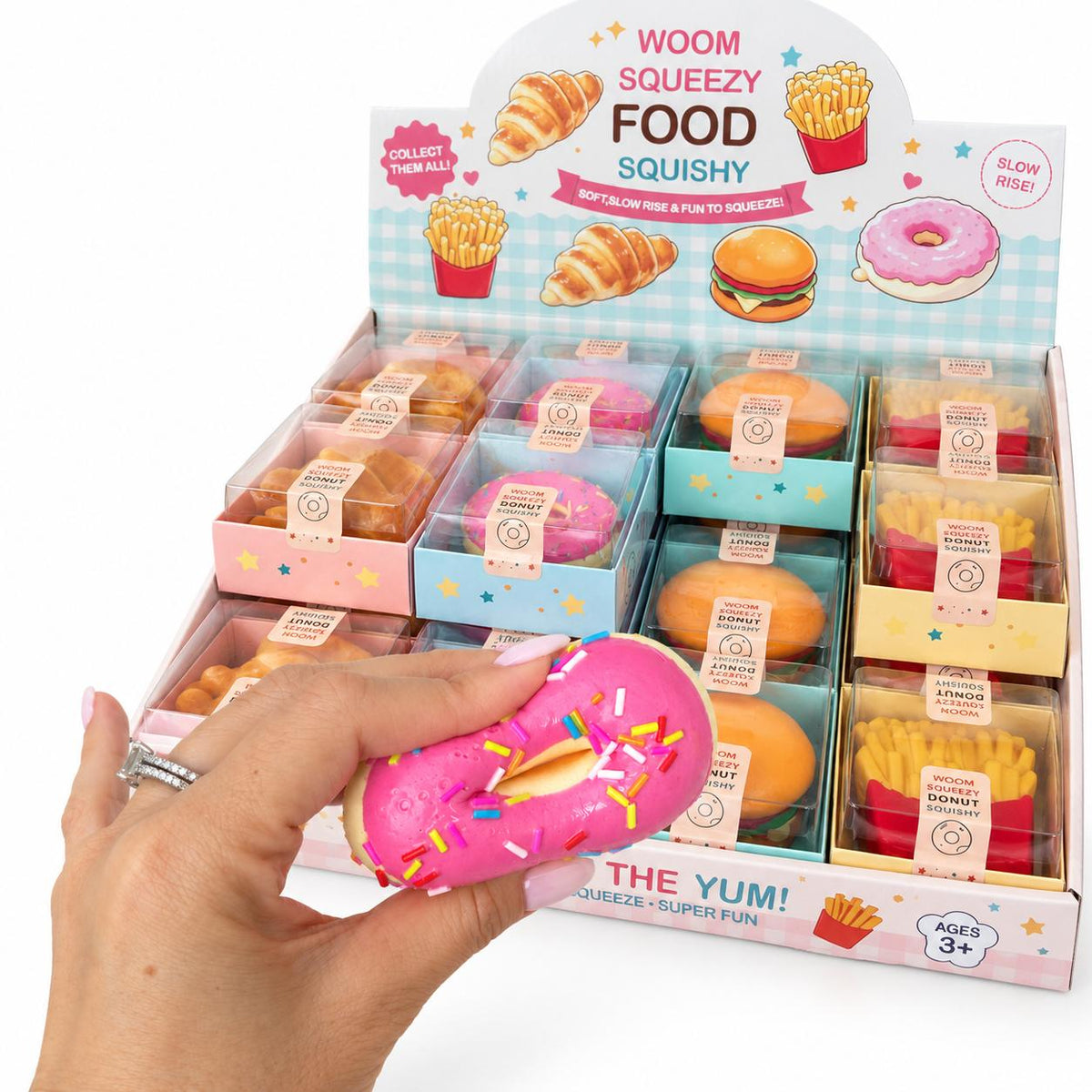 Squishy FOODIE Slow Rebond – 4 modèles gourmands surprise