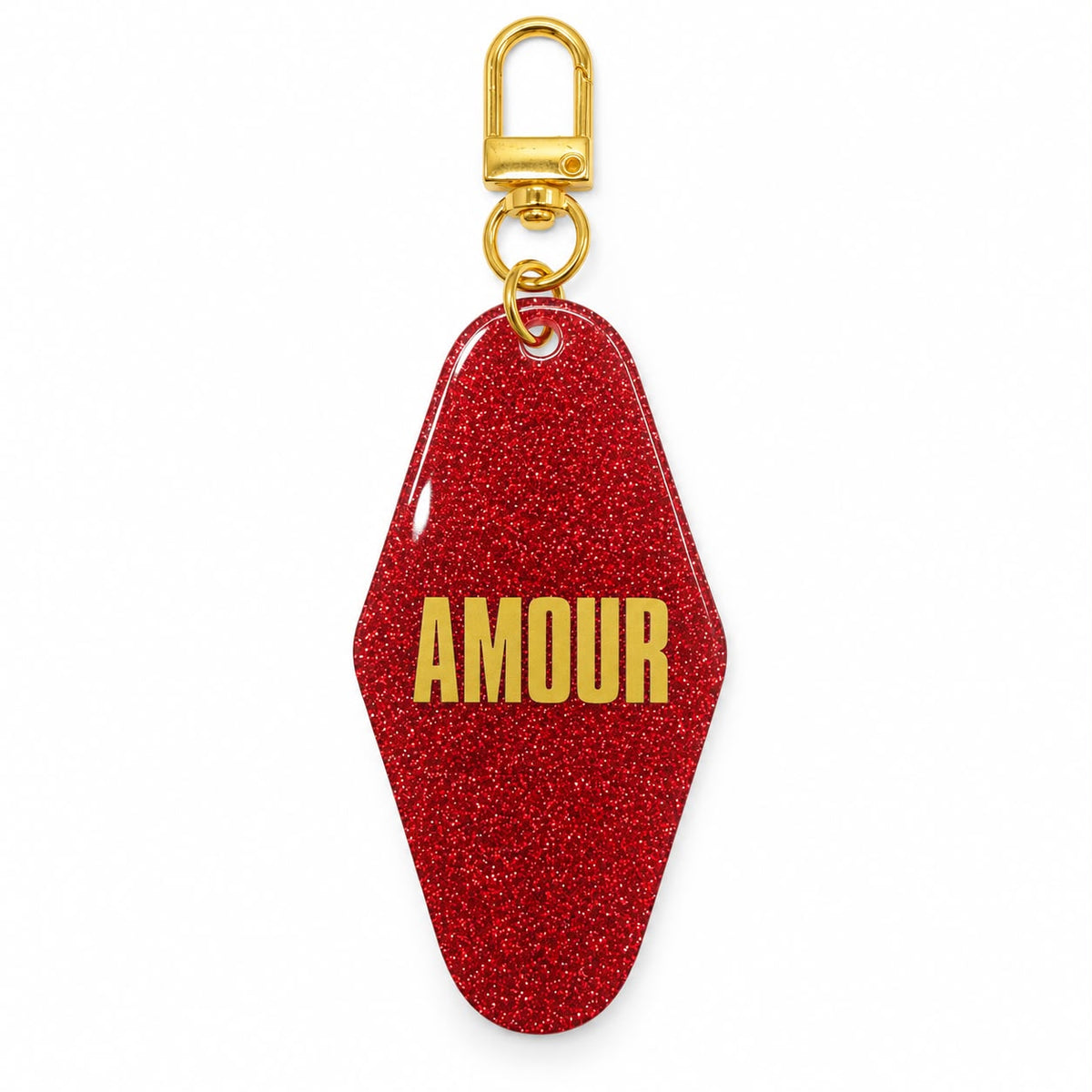 Porte clef Motel à Paillettes AMOUR - ROUGE