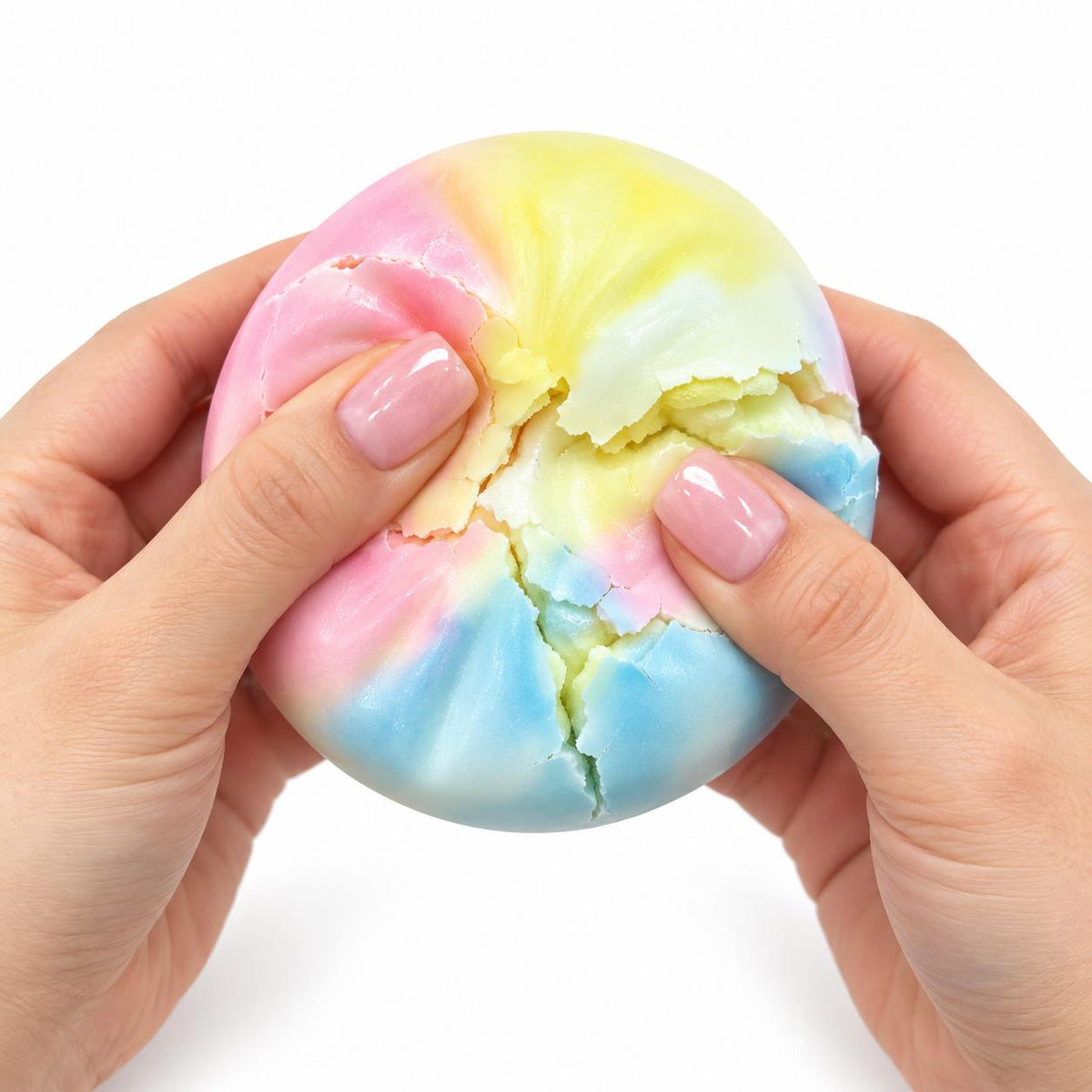Squishy Bao Crispy Multicolore – Effet craquant pastel