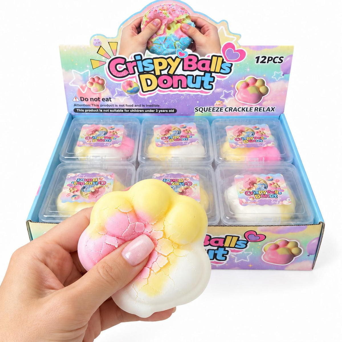 Squishy Patte de Chat Crispy – Effet craquant pastel