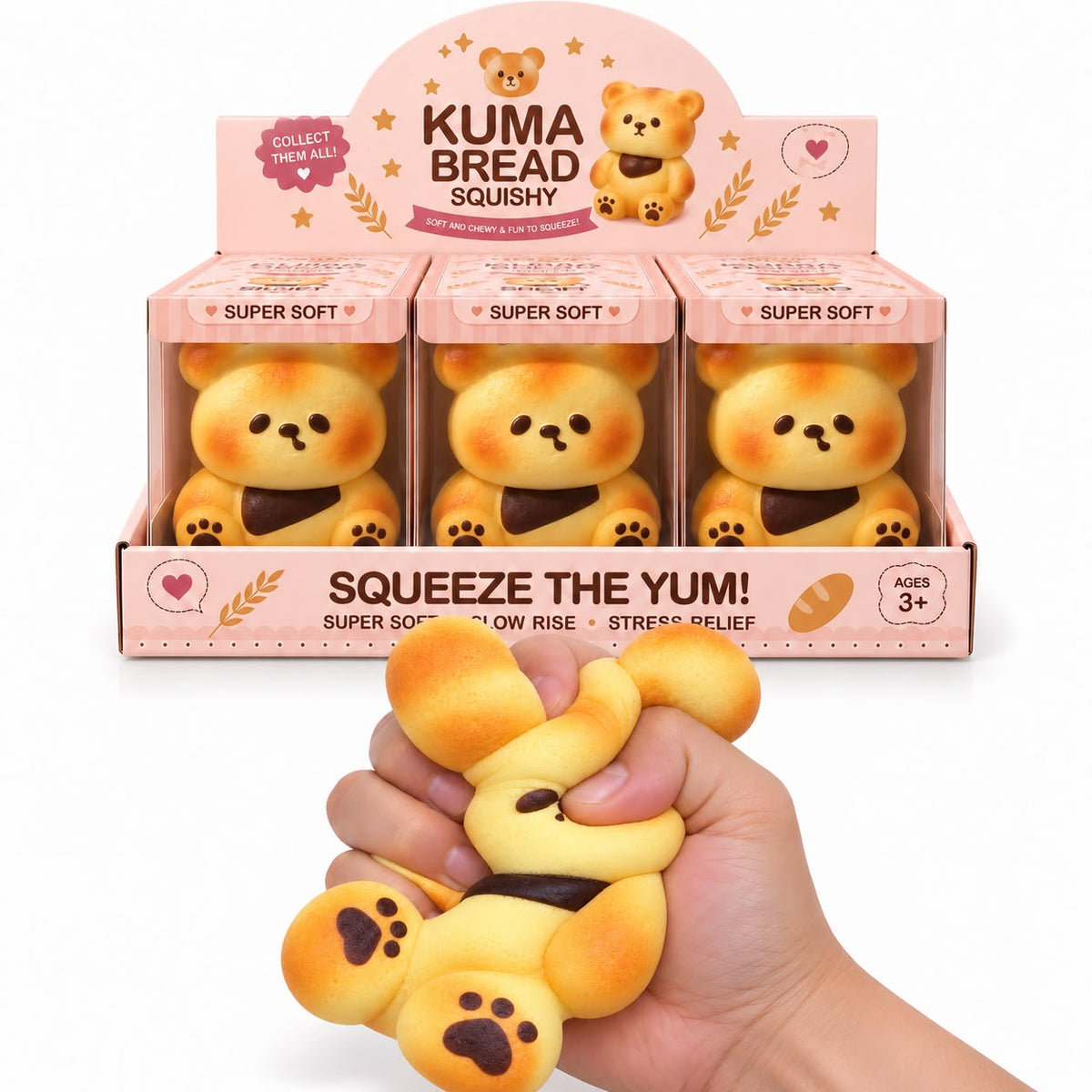 Squishy Ourson KUMA Pain parfumé au pain chaud